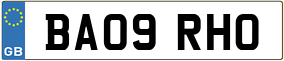 Truck License Plate